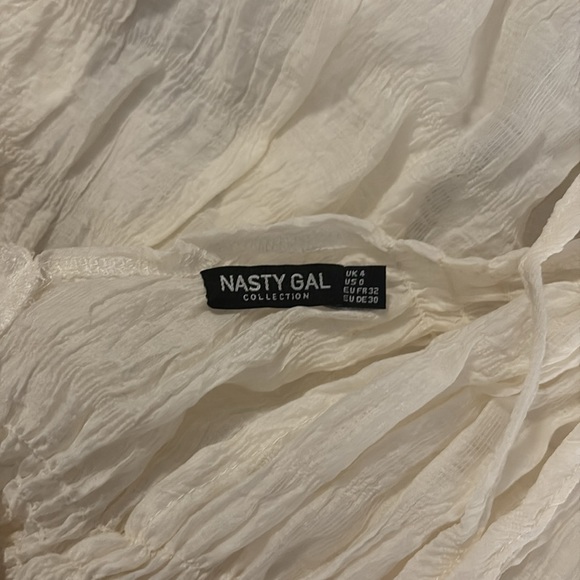 White Ruffled Romper - Picture 4 of 5